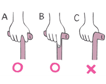 杖の握り方