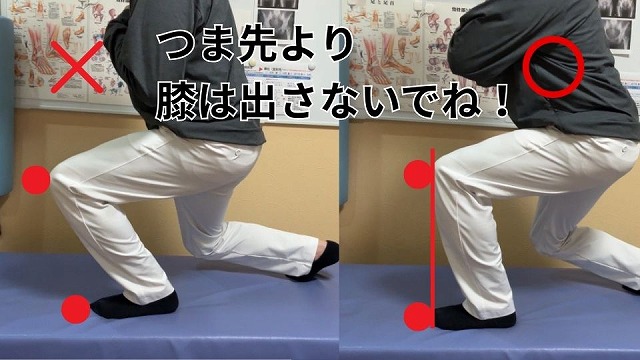 フロントラウンジ|図解と動画|整体師の膝を強くするトレーニング法
