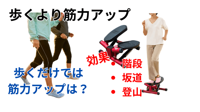 ウォーキングとナイス健康ステッパーの違い?|ナイスデイ健康ステッパーの上手な使い方|プロの整体師が解説