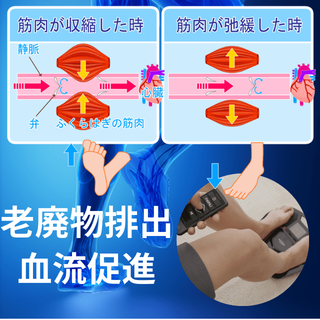 シックスパッドフットフィットで、疲労物質の排出と血行促進が促進|さいたま中央フットケア整体院